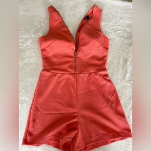 Coral Short Romper